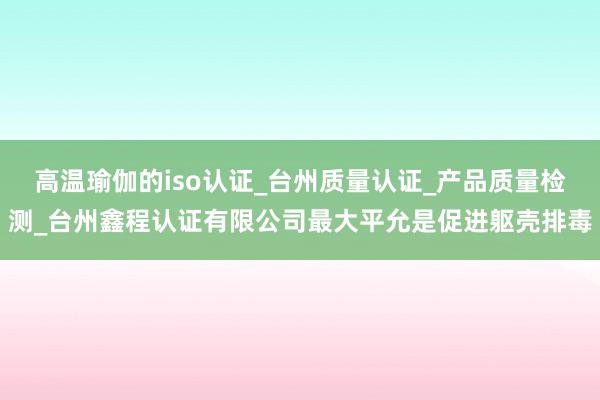 高温瑜伽的iso认证_台州质量认证_产品质量检测_台州鑫程认证有限公司最大平允是促进躯壳排毒